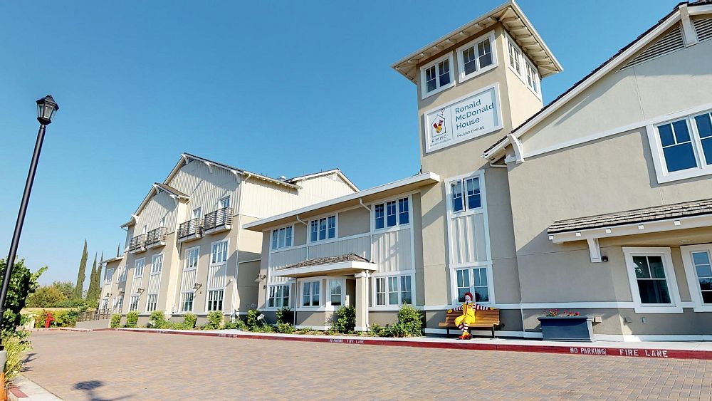 Front of the Inland Empire Ronald McDonald House during the day 